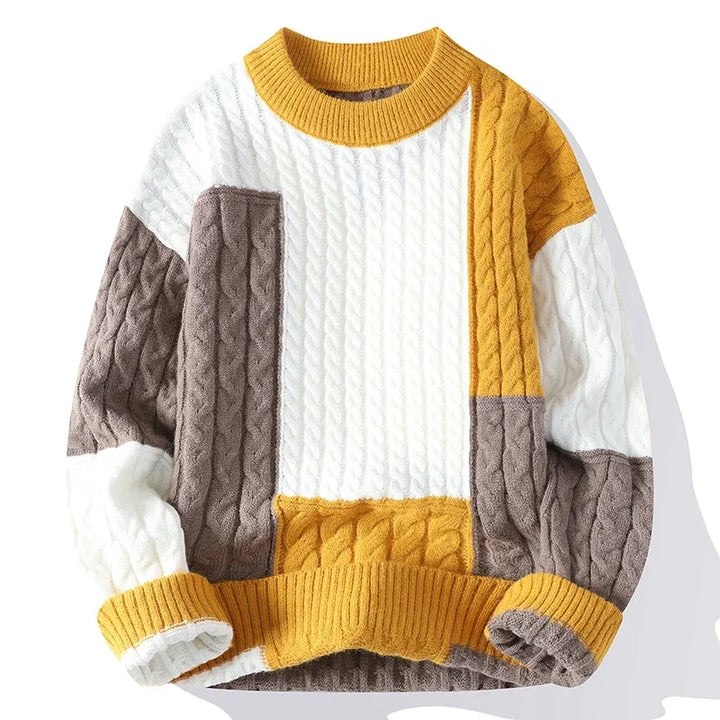 Elliot | Casual Colour Block Jumper