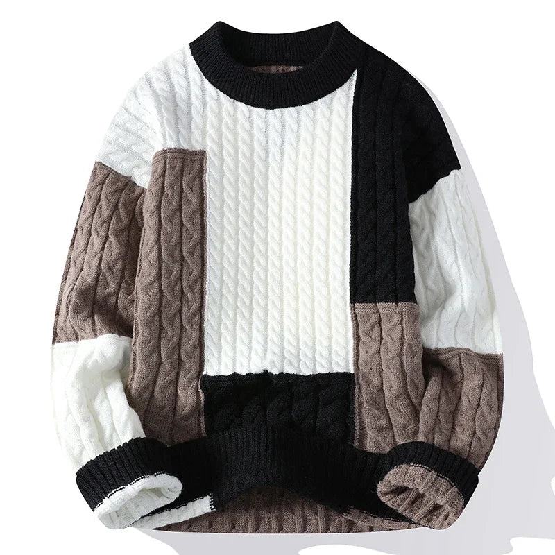 Elliot | Casual Colour Block Jumper